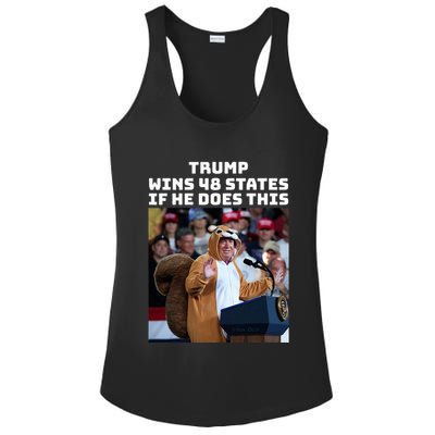 Trump Dress In Honor Of Peanut The Squirrel Ladies PosiCharge Competitor Racerback Tank