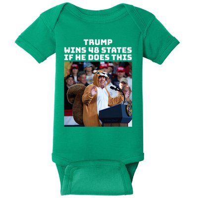 Trump Dress In Honor Of Peanut The Squirrel Baby Bodysuit
