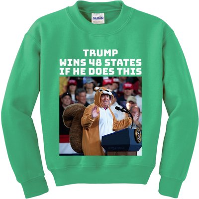 Trump Dress In Honor Of Peanut The Squirrel Kids Sweatshirt