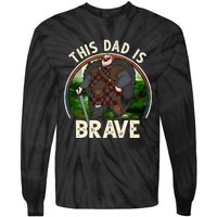 This Dad Is Brave King Fergus Vintage Mug Brave Dad Fathers Day Gift Family Tie-Dye Long Sleeve Shirt