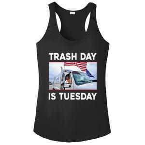 Trash Day Is Tuesday Trump Garbage Truck Love America Ladies PosiCharge Competitor Racerback Tank