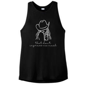 That Dont Impress Me Much Country Girl Ladies PosiCharge Tri-Blend Wicking Tank