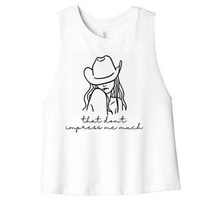 That Dont Impress Me Much Country Girl Women's Racerback Cropped Tank