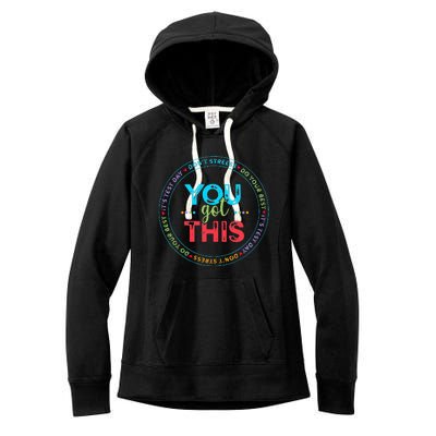 Testing Day Its Test Day You Got This Teacher Student Kids Women's Fleece Hoodie