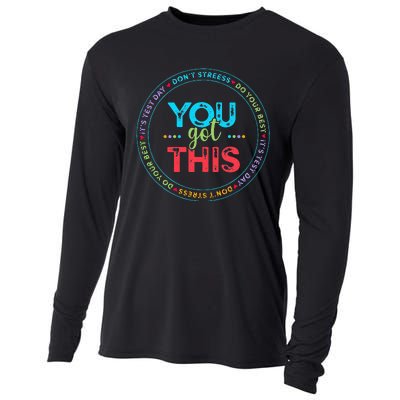 Testing Day Its Test Day You Got This Teacher Student Kids Cooling Performance Long Sleeve Crew