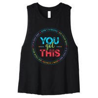 Testing Day Its Test Day You Got This Teacher Student Kids Women's Racerback Cropped Tank