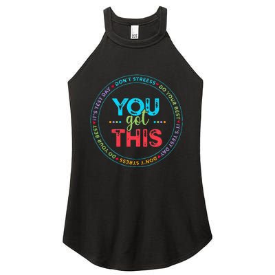 Testing Day Its Test Day You Got This Teacher Student Kids Women's Perfect Tri Rocker Tank