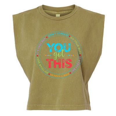 Testing Day Its Test Day You Got This Teacher Student Kids Garment-Dyed Women's Muscle Tee