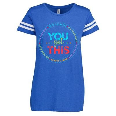 Testing Day Its Test Day You Got This Teacher Student Kids Enza Ladies Jersey Football T-Shirt