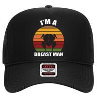 Thanksgiving Day I’m A Breast Man Turkey High Crown Mesh Back Trucker Hat