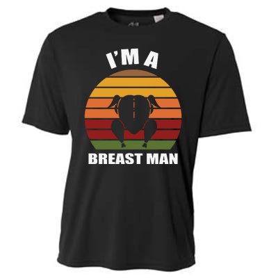 Thanksgiving Day I’m A Breast Man Turkey Cooling Performance Crew T-Shirt