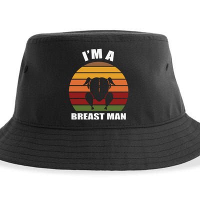 Thanksgiving Day I’m A Breast Man Turkey Sustainable Bucket Hat