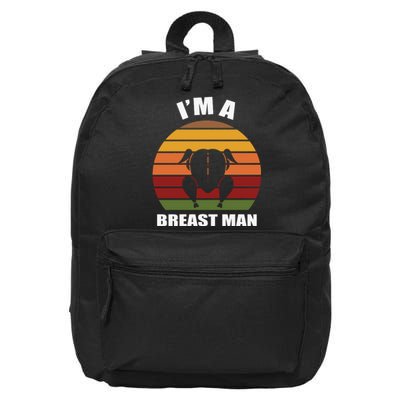 Thanksgiving Day I’m A Breast Man Turkey 16 in Basic Backpack