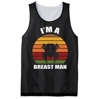 Thanksgiving Day I’m A Breast Man Turkey Mesh Reversible Basketball Jersey Tank