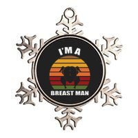 Thanksgiving Day I’m A Breast Man Turkey Metallic Star Ornament