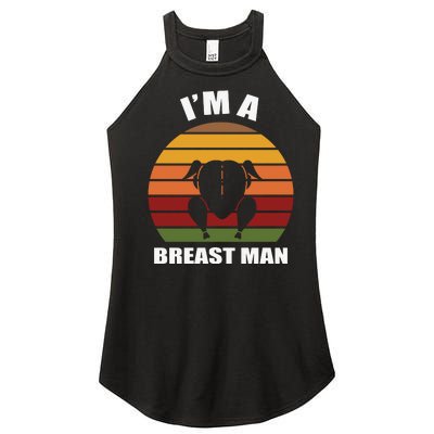 Thanksgiving Day I’m A Breast Man Turkey Women's Perfect Tri Rocker Tank