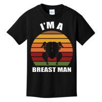 Thanksgiving Day I’m A Breast Man Turkey Kids T-Shirt