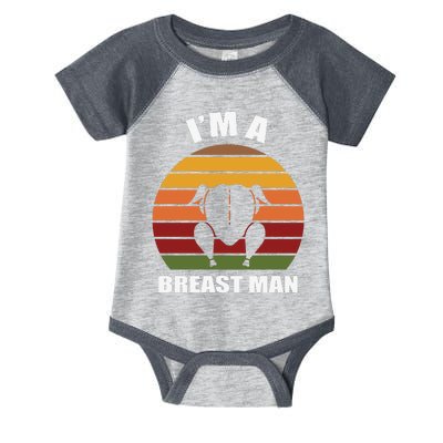 Thanksgiving Day I’m A Breast Man Turkey Infant Baby Jersey Bodysuit