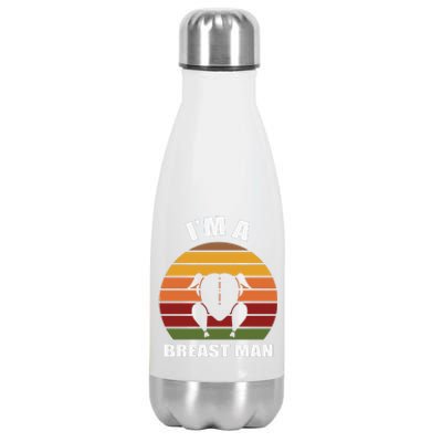 Thanksgiving Day I’m A Breast Man Turkey Stainless Steel Insulated Water Bottle