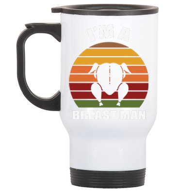 Thanksgiving Day I’m A Breast Man Turkey Stainless Steel Travel Mug