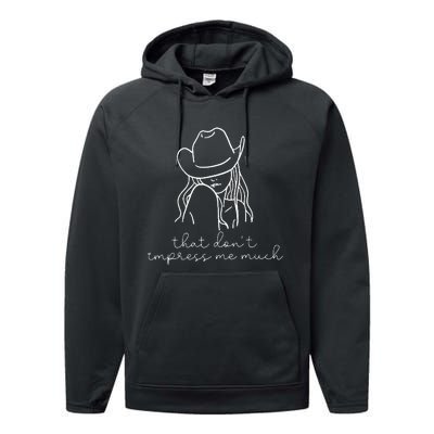 That Don't Impress Me Much Performance Fleece Hoodie