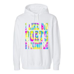 Tie Dye I Like Big Boats And I Cannot Lie Boating Lover Cute Gift Garment-Dyed Fleece Hoodie