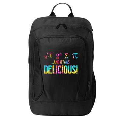 Tie Dye I Ate Some Pie And It Was Delicious Pi Day Math Love Great Gift City Backpack