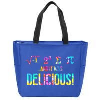 Tie Dye I Ate Some Pie And It Was Delicious Pi Day Math Love Great Gift Zip Tote Bag