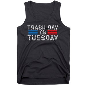 Trash Day Is Tuesday Trump Garbage Truck Love America Tank Top