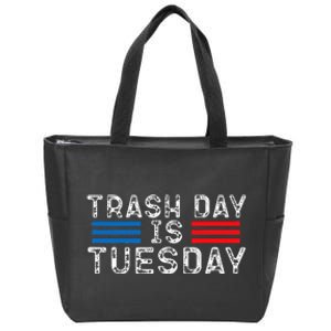 Trash Day Is Tuesday Trump Garbage Truck Love America Zip Tote Bag