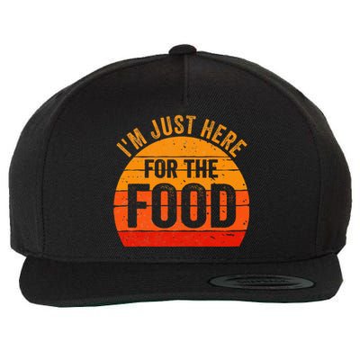 Turkey Day  I'm Just Here For The Food Thanksgiving Day Wool Snapback Cap