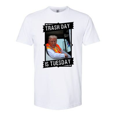 Trash Day Is Tuesday Trump Garbage Truck Love America Softstyle CVC T-Shirt