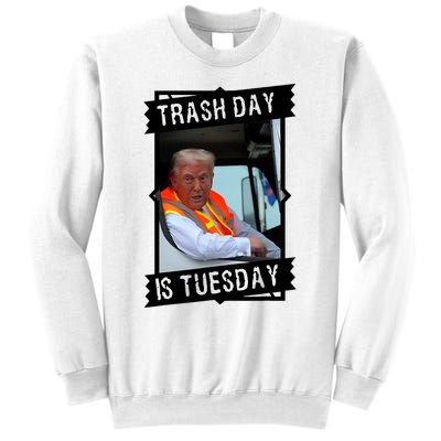 Trash Day Is Tuesday Trump Garbage Truck Love America Sweatshirt