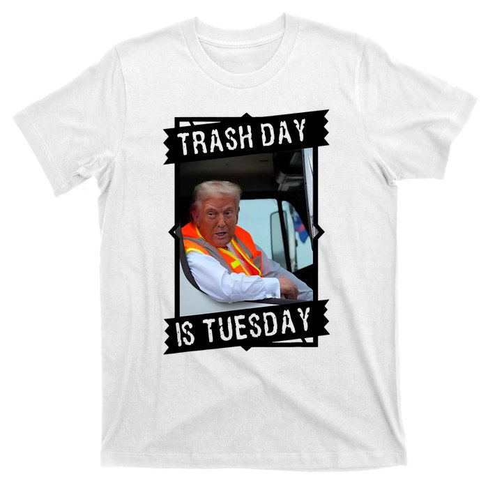 Trash Day Is Tuesday Trump Garbage Truck Love America T-Shirt