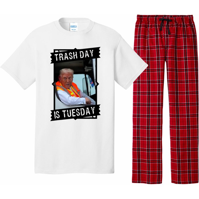 Trash Day Is Tuesday Trump Garbage Truck Love America Pajama Set