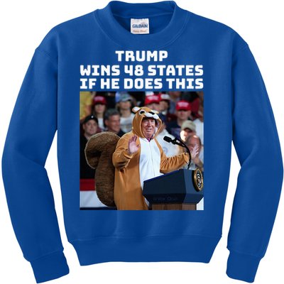 Trump Dress In Honor Of Peanut The Squirrel Kids Sweatshirt