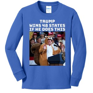 Trump Dress In Honor Of Peanut The Squirrel Kids Long Sleeve Shirt