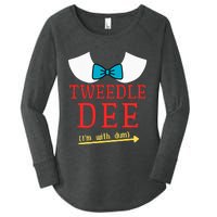 Tweedle Dee IM With Dum Couple & Friends Funny Lazy Costume Women's Perfect Tri Tunic Long Sleeve Shirt