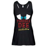 Tweedle Dee IM With Dum Couple & Friends Funny Lazy Costume Ladies Essential Flowy Tank