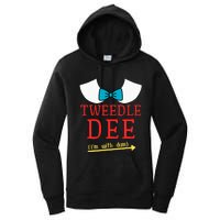 Tweedle Dee IM With Dum Couple & Friends Funny Lazy Costume Women's Pullover Hoodie