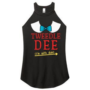 Tweedle Dee IM With Dum Couple & Friends Funny Lazy Costume Women's Perfect Tri Rocker Tank