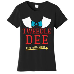 Tweedle Dee IM With Dum Couple & Friends Funny Lazy Costume Women's T-Shirt