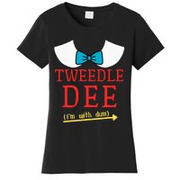 Tweedle Dee IM With Dum Couple & Friends Funny Lazy Costume Women's T-Shirt