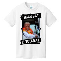 Trash Day Is Tuesday Trump Garbage Truck Love America Kids T-Shirt