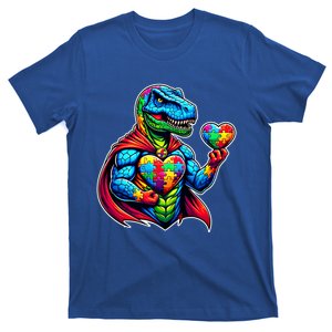 Trex Dino I Am A Warrior Autism Awareness Cute Gift T-Shirt