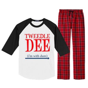 Tweedle Dee IM With Dum Lazy Couple Halloween Raglan Sleeve Pajama Set