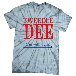 Tweedle Dee IM With Dum Lazy Couple Halloween Tie-Dye T-Shirt