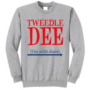 Tweedle Dee IM With Dum Lazy Couple Halloween Tall Sweatshirt