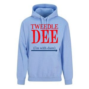 Tweedle Dee IM With Dum Lazy Couple Halloween Unisex Surf Hoodie