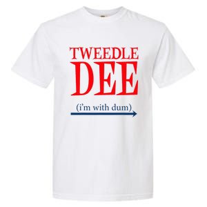 Tweedle Dee IM With Dum Lazy Couple Halloween Garment-Dyed Heavyweight T-Shirt